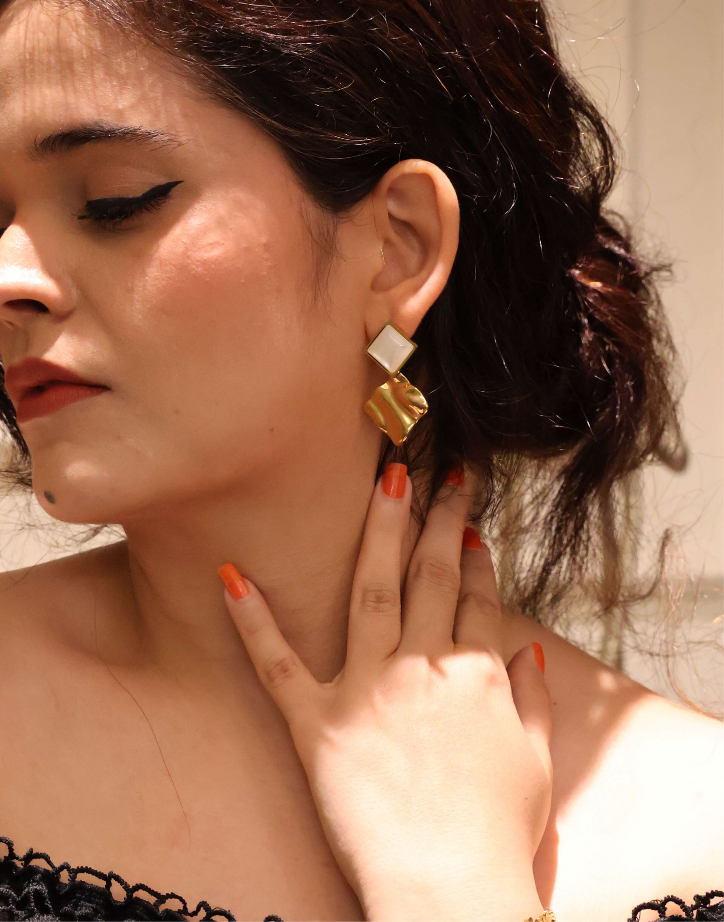 Luxe Layered Geometry Earrings