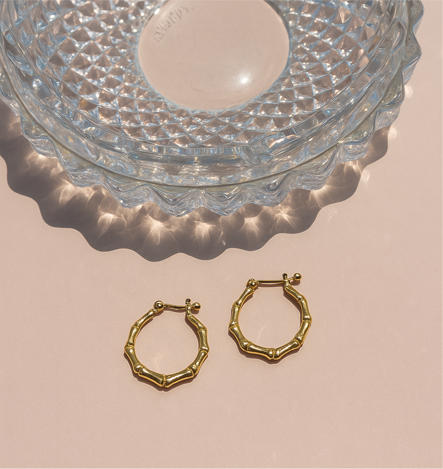 Anti tarnish Hexa Hoops