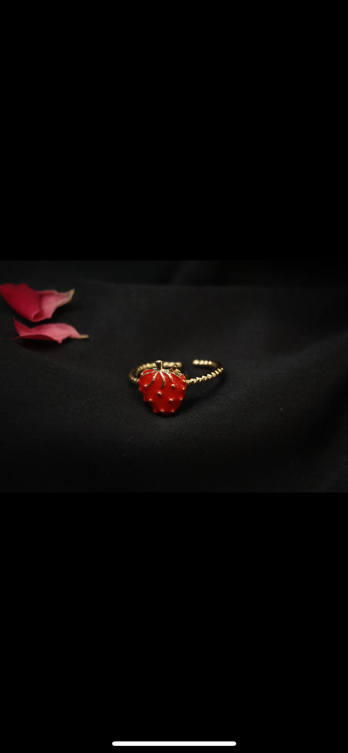 Strawberry Adjustable Ring