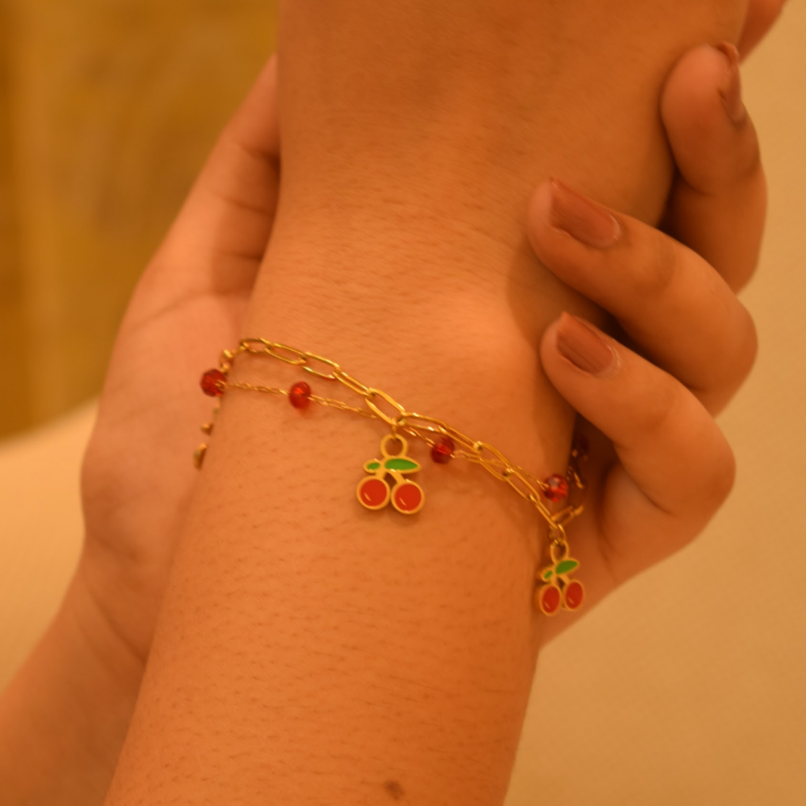 Cherry Charm Bracelet