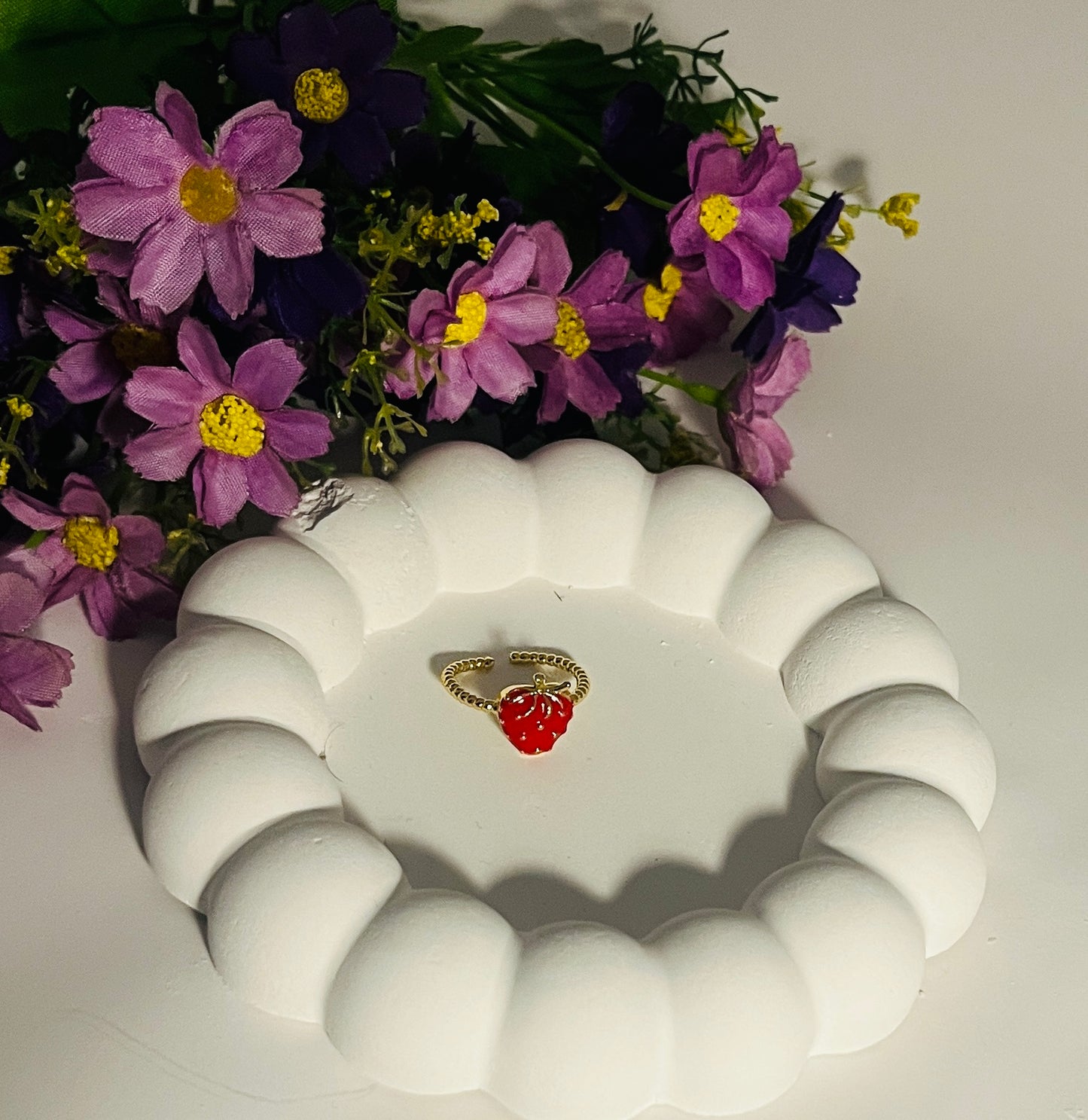 Strawberry Adjustable Ring