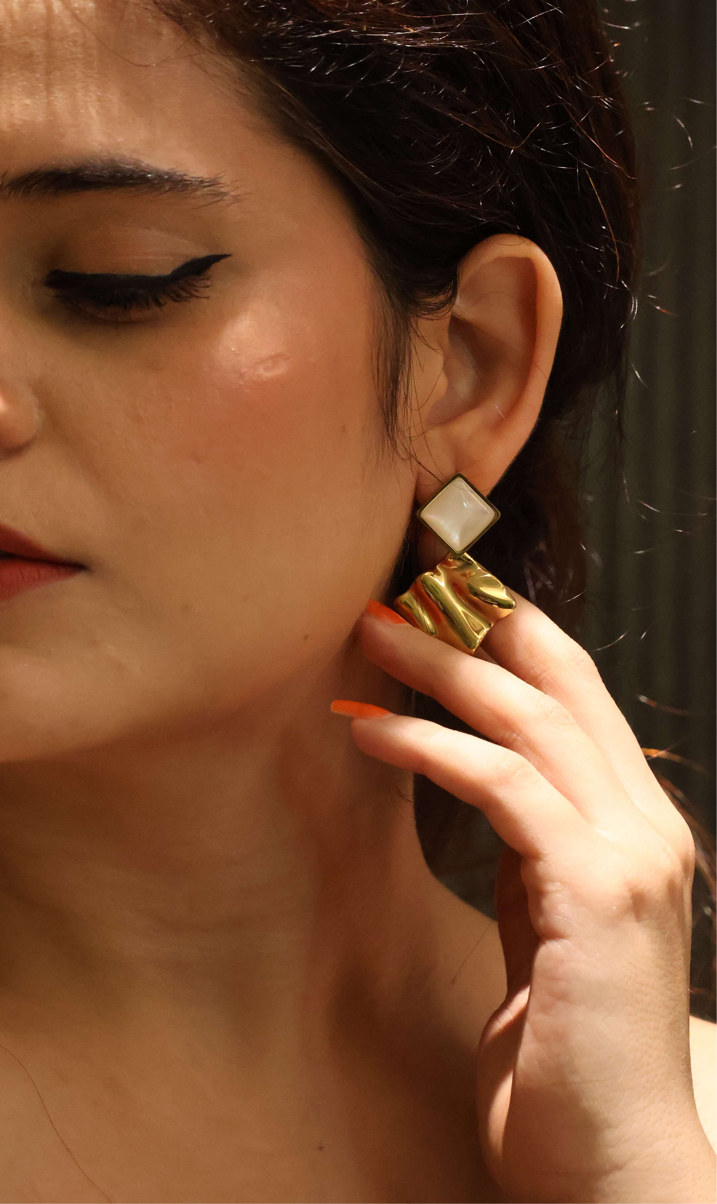 Luxe Layered Geometry Earrings
