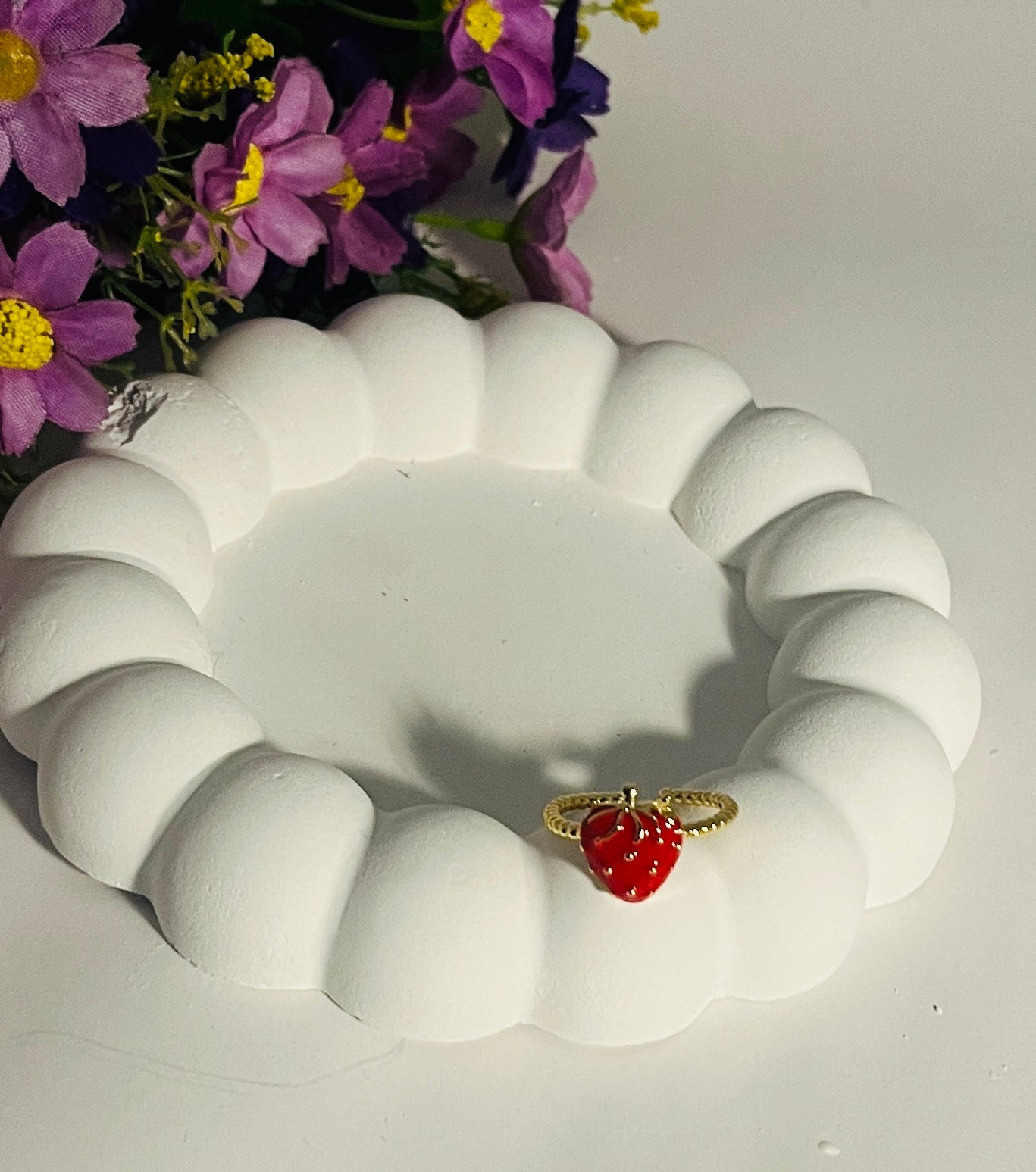 Strawberry Adjustable Ring