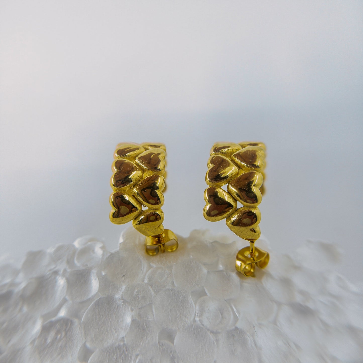 Anti-Tarnish Heart Design Small Hoop Earring