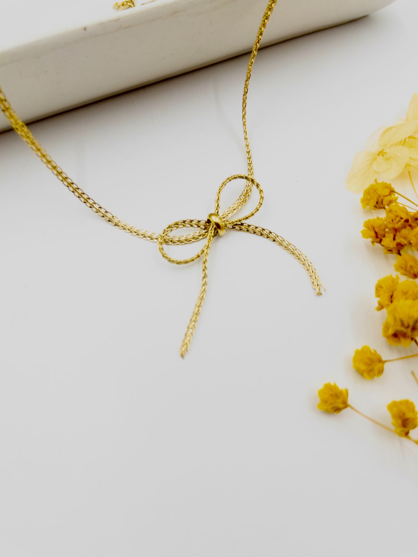 Anti-Tarnish Bow Necklace