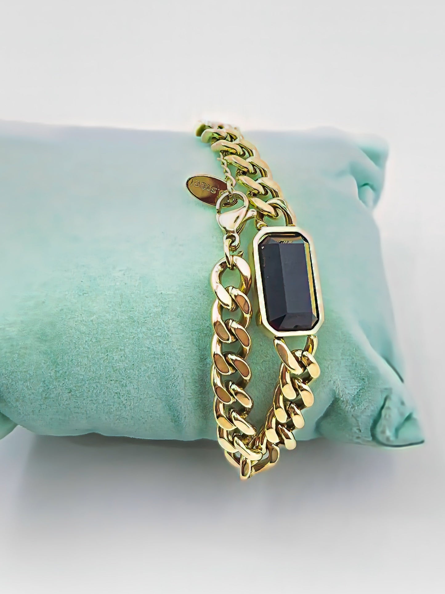 Anti Tarnish Black Dial Bracelet