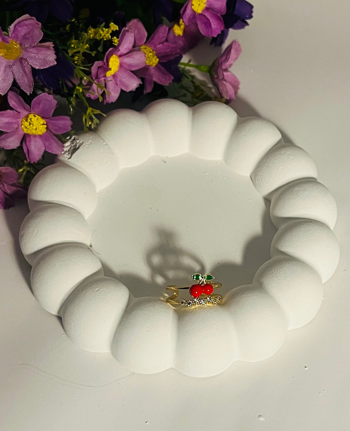Double Band Cherry Ring