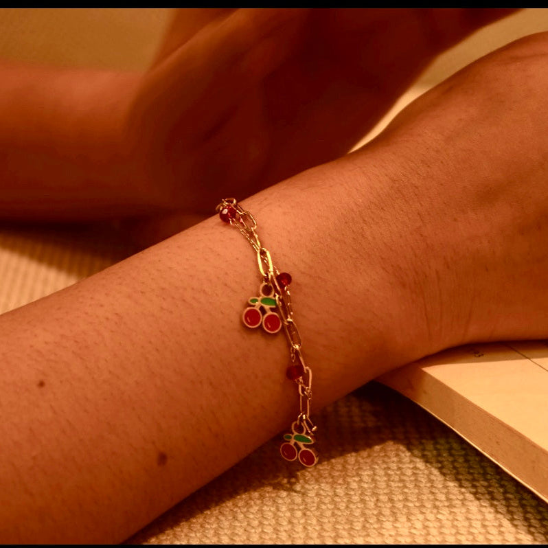 Cherry Charm Bracelet