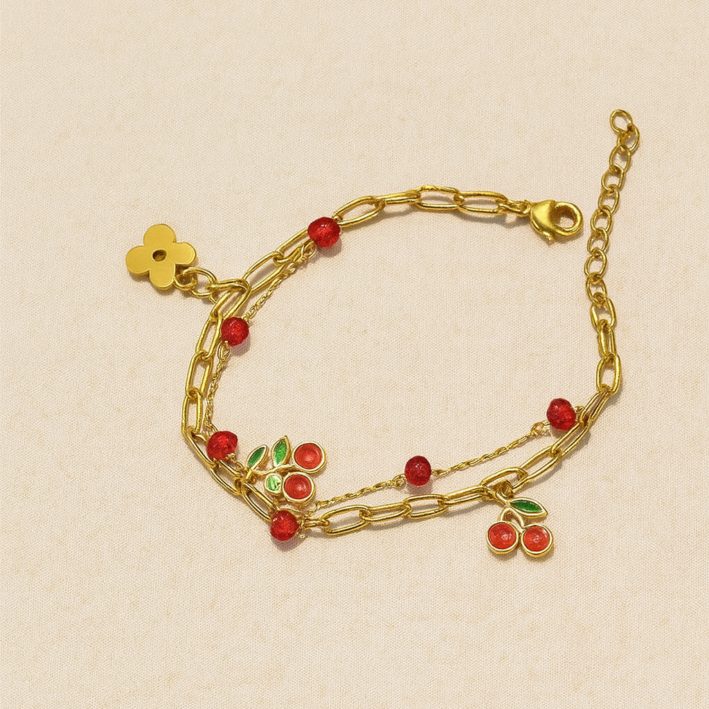 Cherry Charm Bracelet
