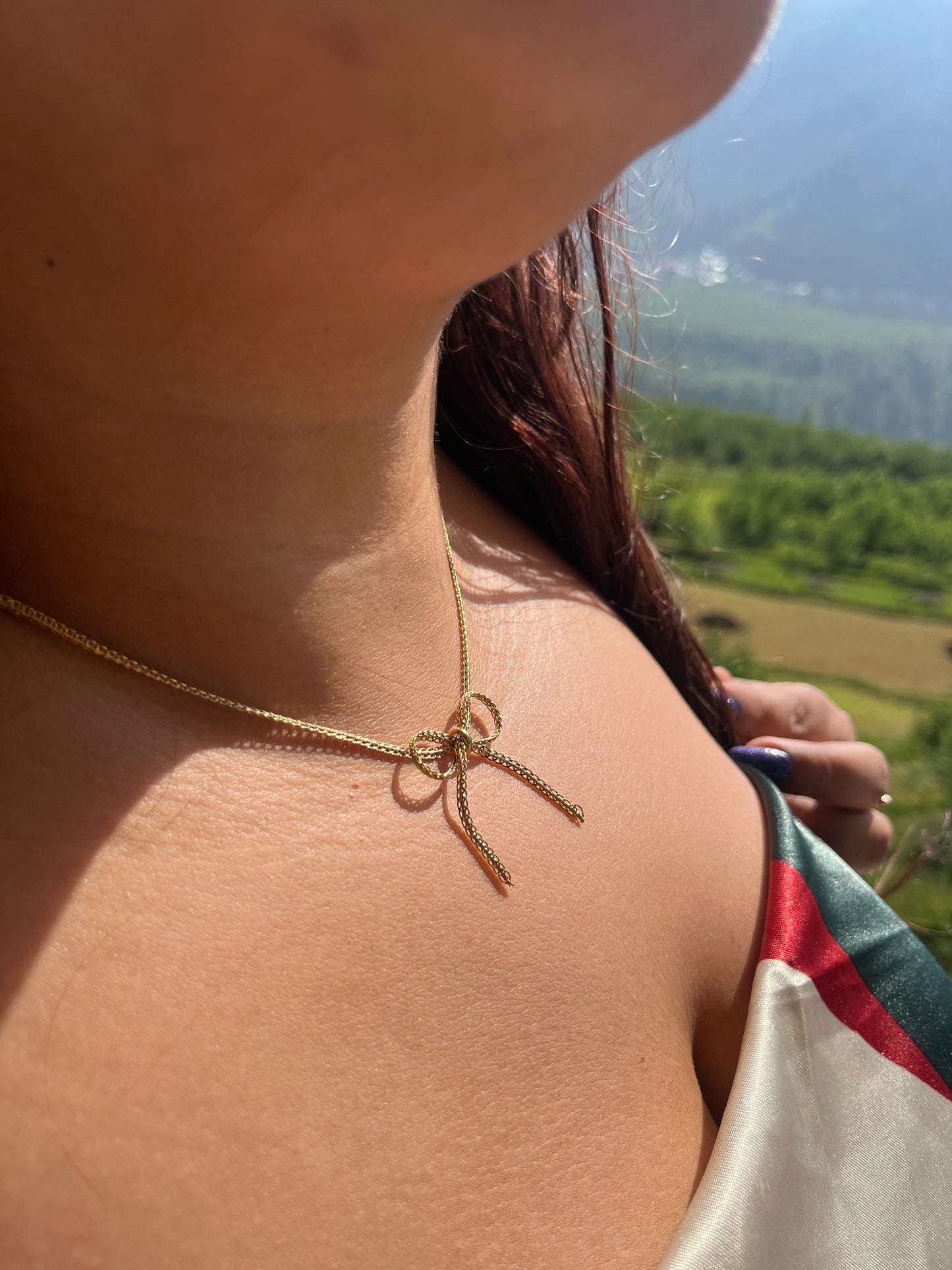 Anti-Tarnish Bow Necklace