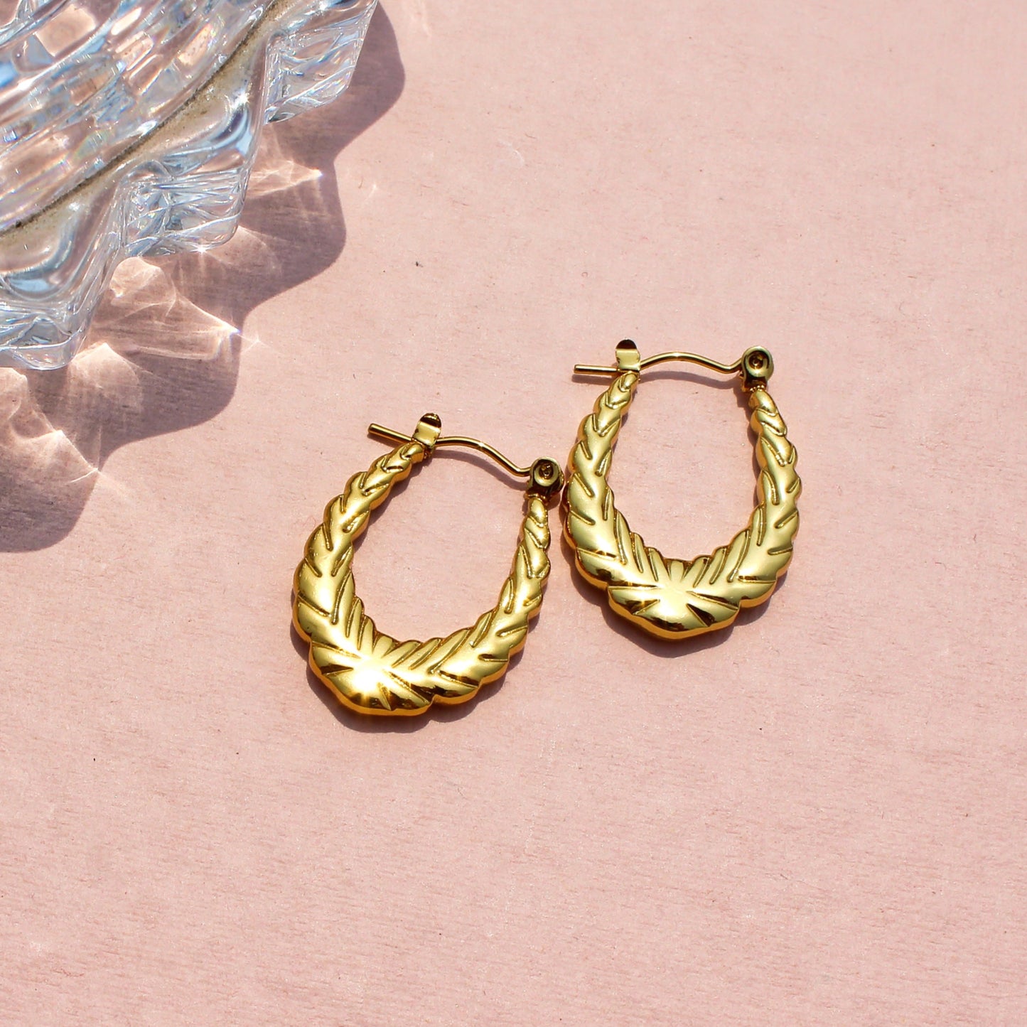 Anti-Tarnish Gold Plated Hoop Earrings