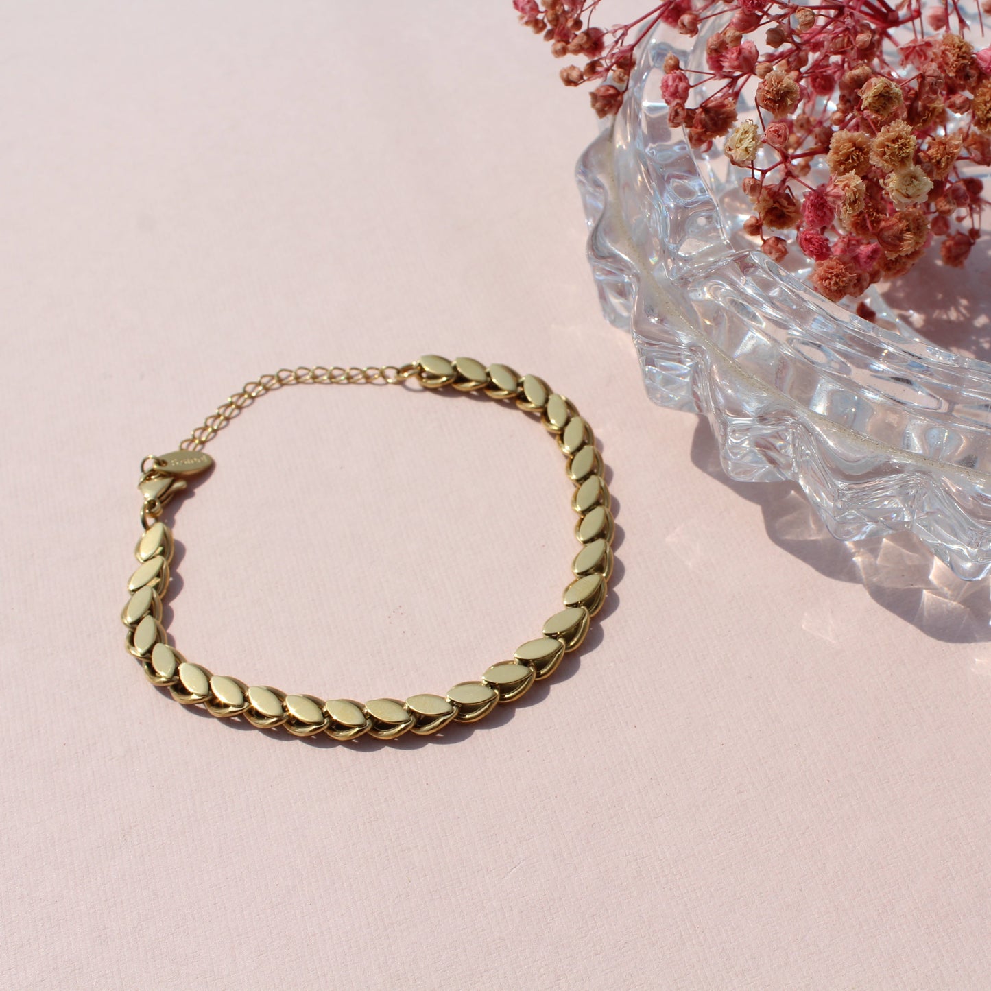 Anti Tarnish Gold Plated Chunky Bracelet