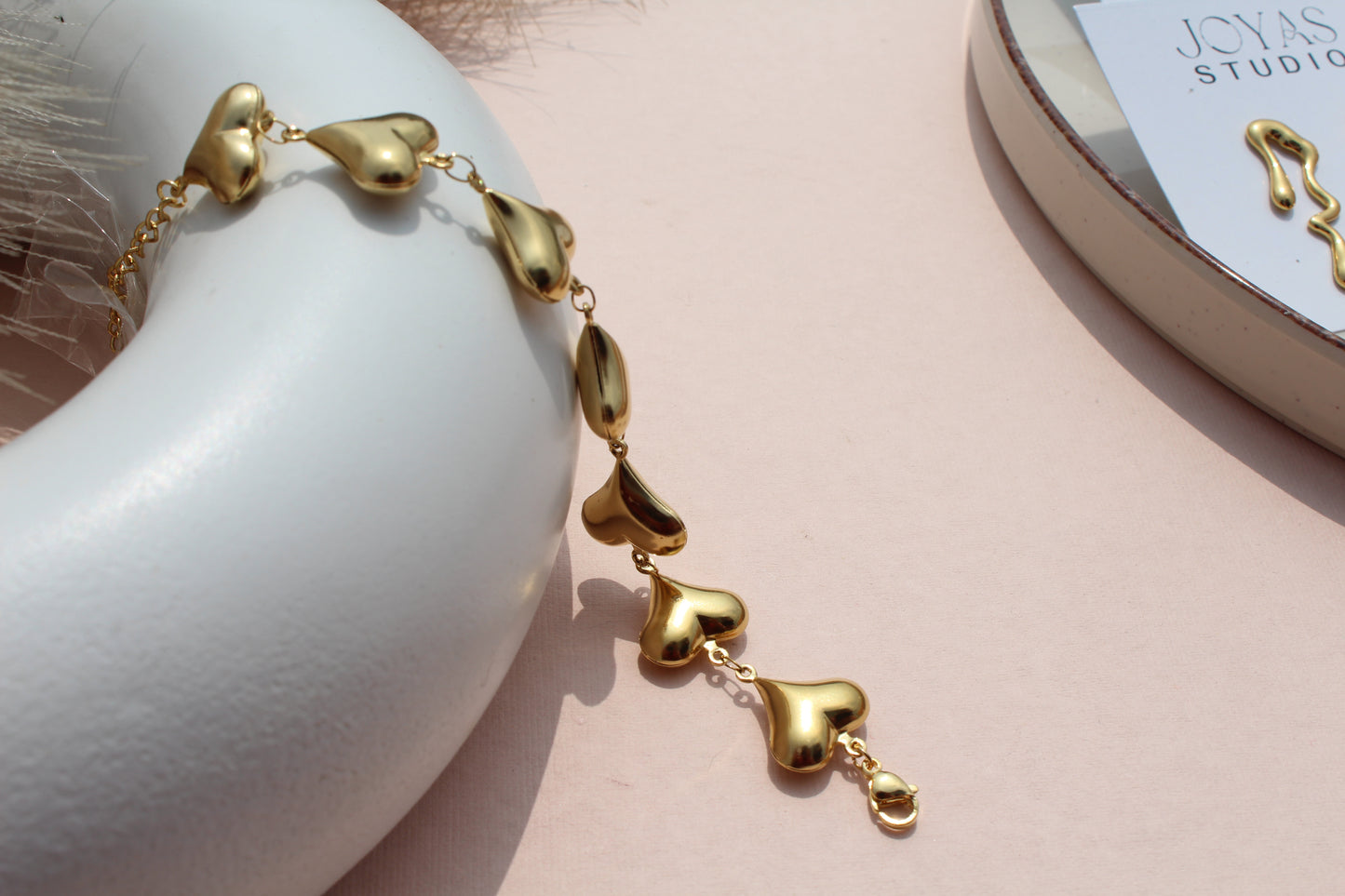 Demi Fine Chunky Heart Bracelet