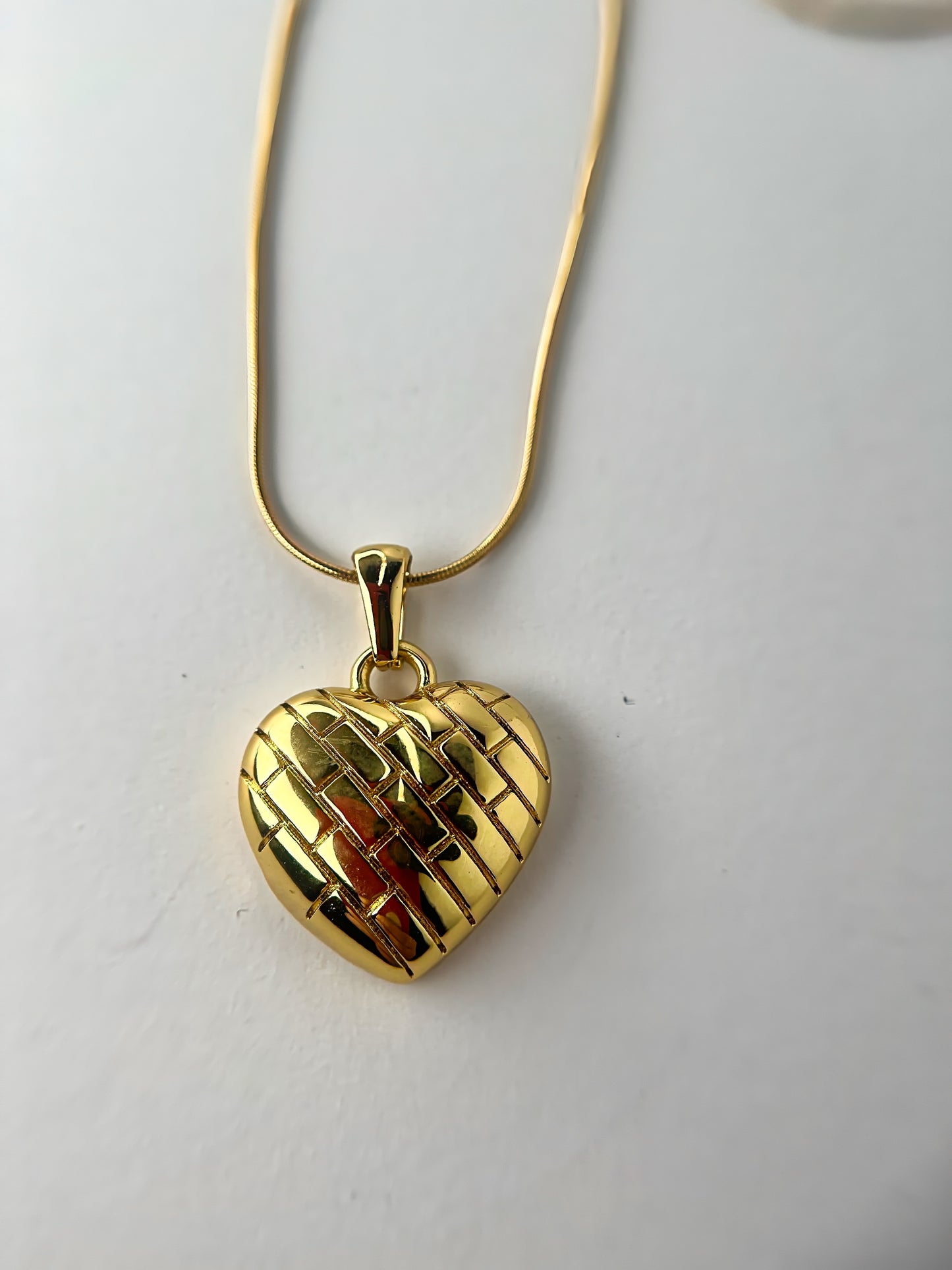 Anti-Tarnish Heart Locket Necklace