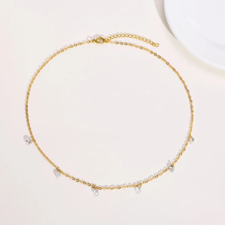 Anti-Tarnish Minimal Stone Necklace