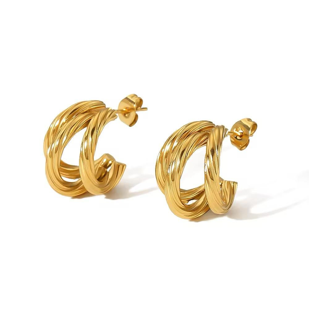 Anti-Tarnish Gold Plated Triple layer Tops