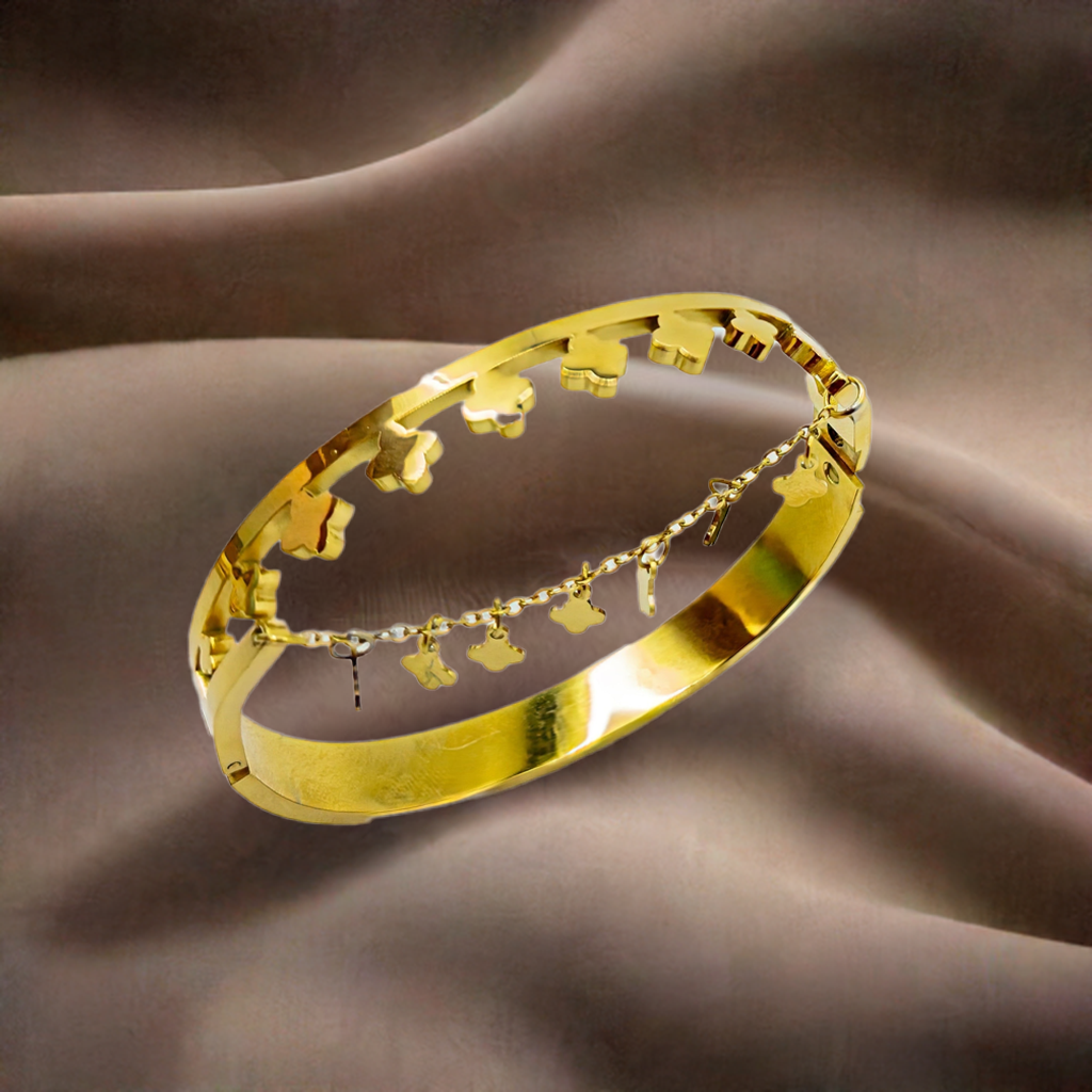 Anti Tarnish Gold Plated Hanging Bracelet