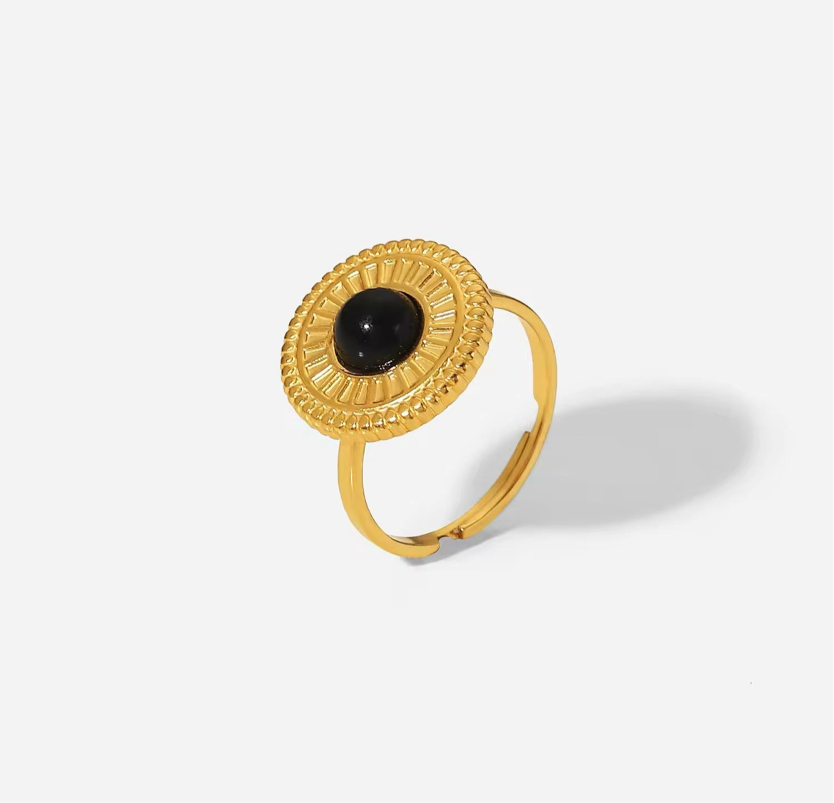 Anti-Tarnish Gold Plated Ajustable Ring