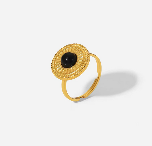 Anti-Tarnish Gold Plated Ajustable Ring