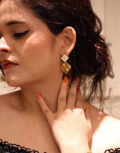 Luxe Layered Geometry Earrings