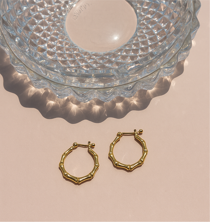 Anti tarnish Hexa Hoops