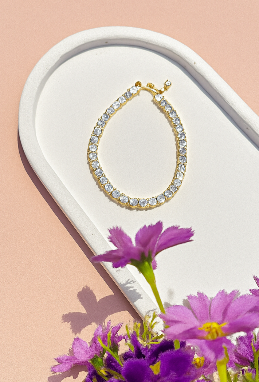 Rhinestone Tennis Bracelet
