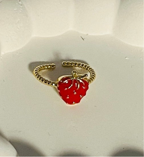 Strawberry Adjustable Ring