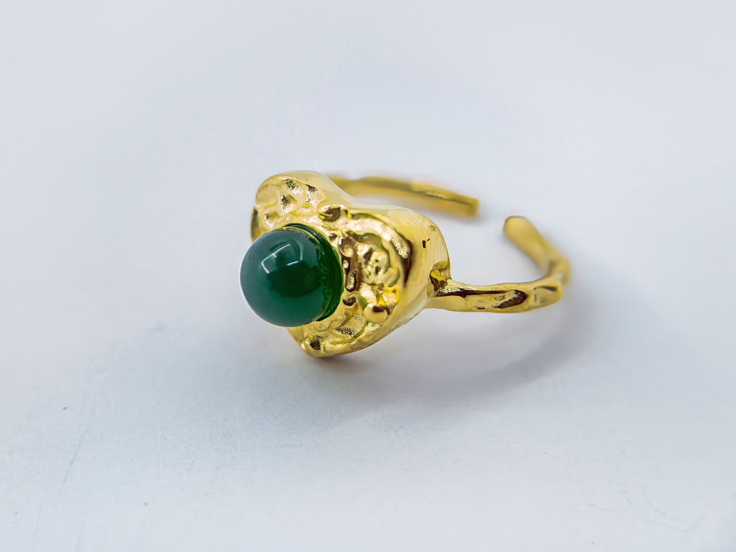 Anti-Tarnish Gold Plated Ajustable Heart Ring