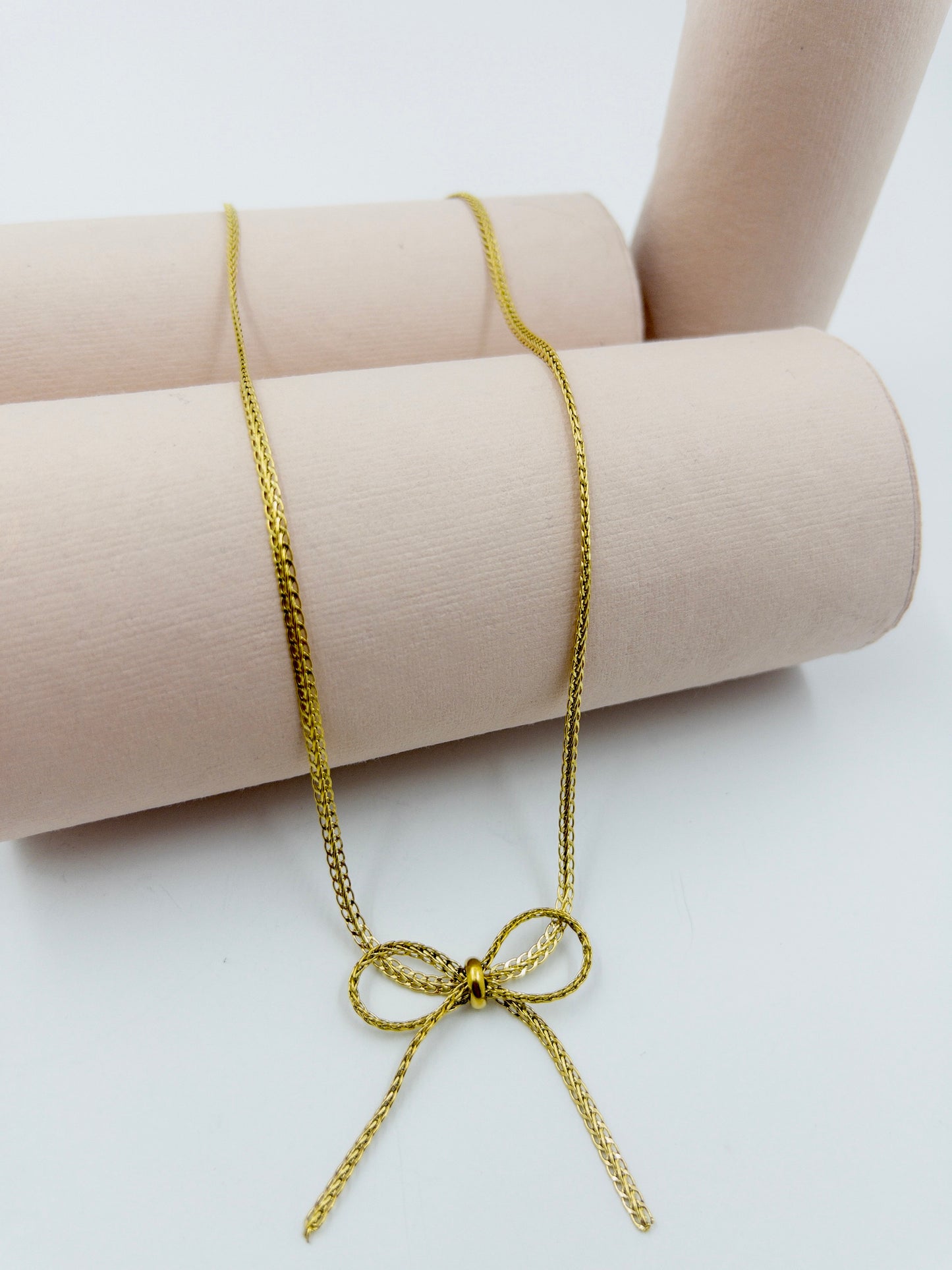Anti-Tarnish Bow Necklace