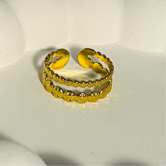 Double layer Princess Ring
