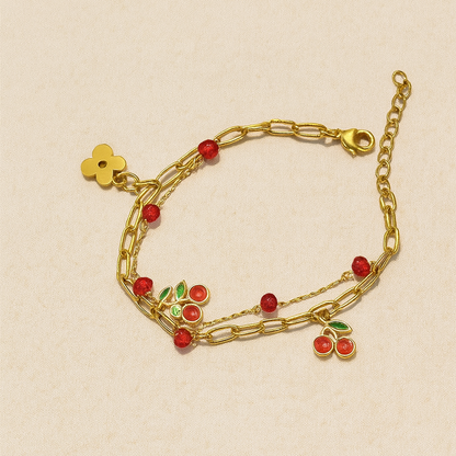 Cherry Charm Bracelet