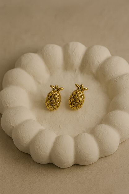 Anti Tarnish Pineapple Studs