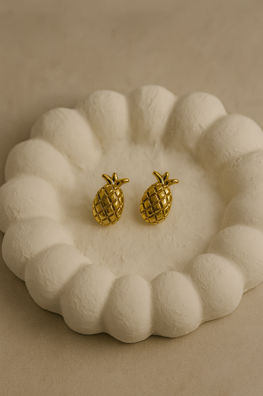 Anti Tarnish Pineapple Studs