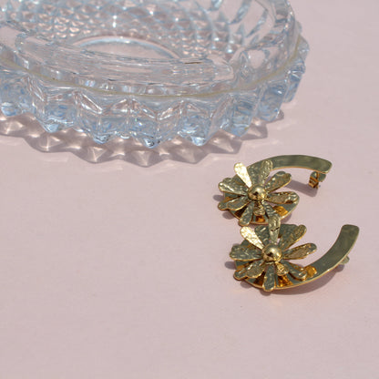 Anti-Tarnish Gold Plated Unique Flower Tops