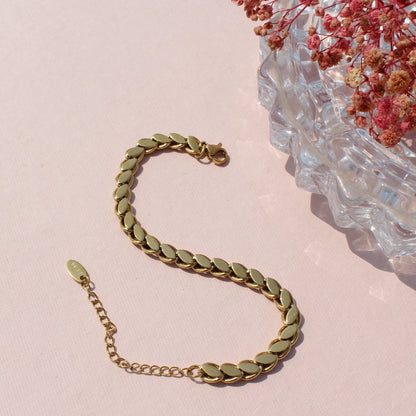 Anti Tarnish Gold Plated Chunky Bracelet