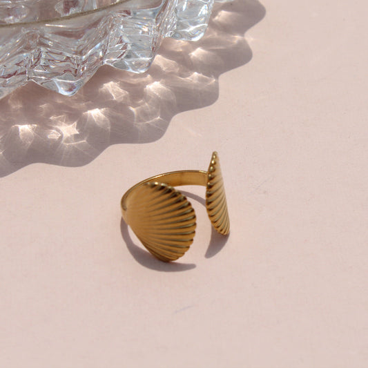 Anti-Tarnish Gold Plated Adjustable Shell Band