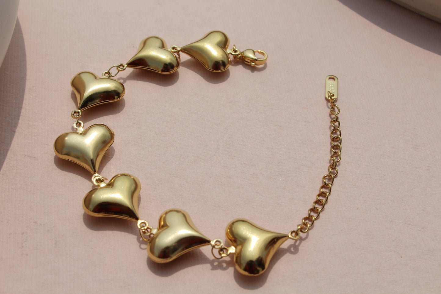 Demi Fine Chunky Heart Bracelet