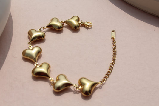 Demi Fine Chunky Heart Bracelet