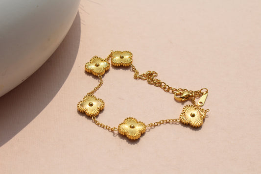 Van Cleef Golden Clover Bracelet