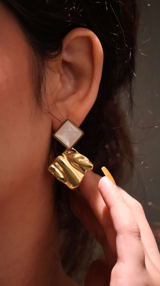 Luxe Layered Geometry Earrings