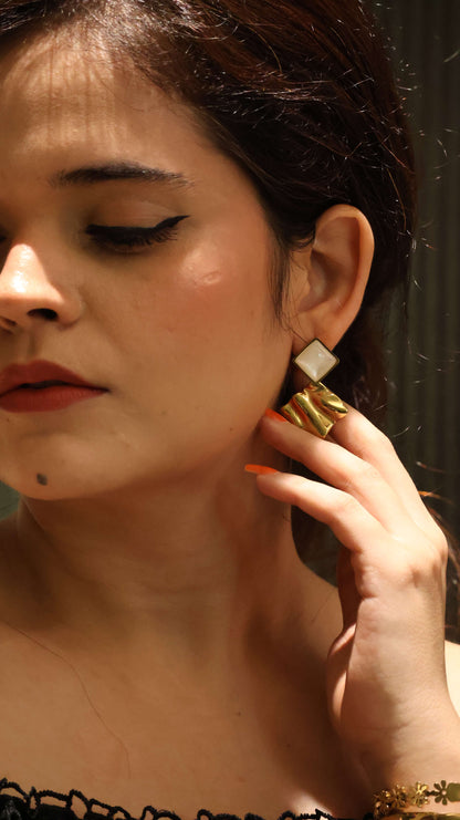 Luxe Layered Geometry Earrings