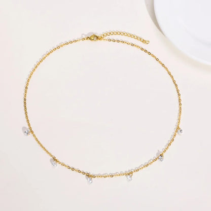 Anti-Tarnish Minimal Stone Necklace