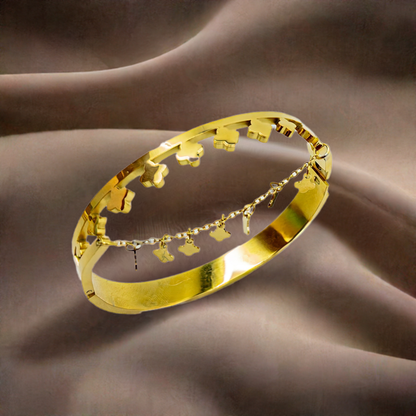 Anti Tarnish Gold Plated Hanging Bracelet
